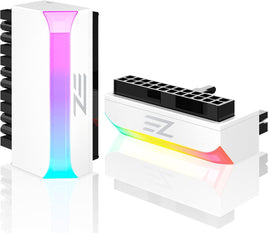 EZDIY-FAB ATX 24-Pin 90-Grad-Stromanschluss 5V 3 Pin ARGB Rainbow